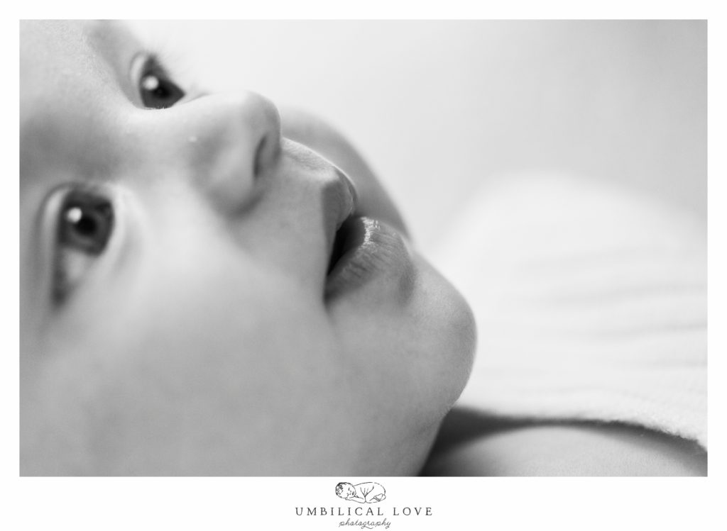 macro shot of baby lips