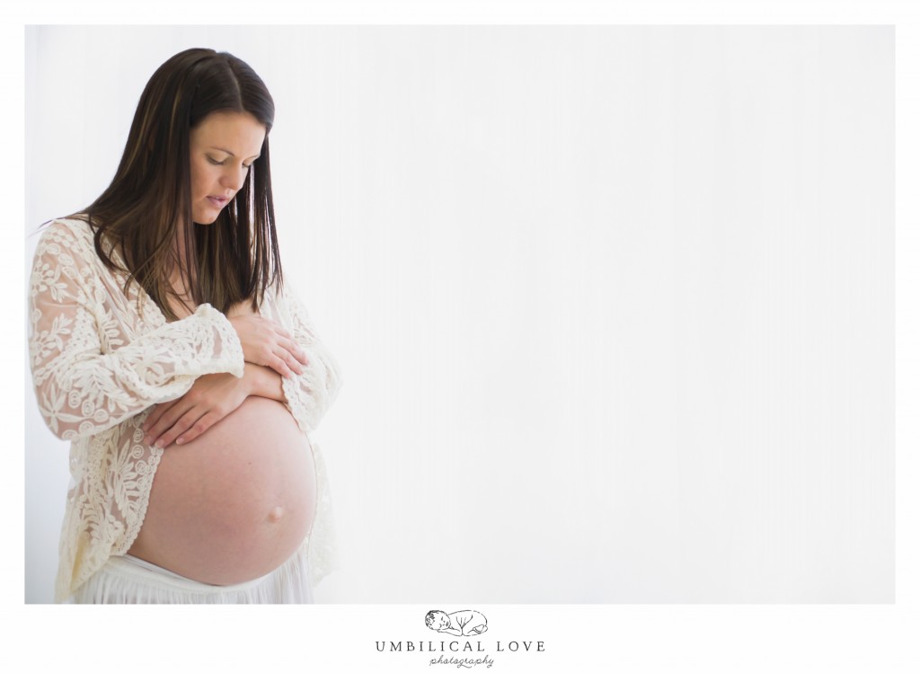 Big Belly showing of pregnant mum to be