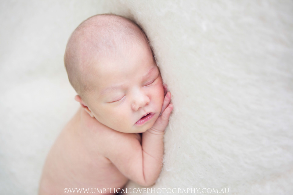 Wagga-Wagga-Newborn-Baby-Photography close up of sleeping newborn