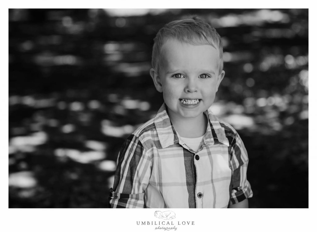 Little boy smiling at the camera