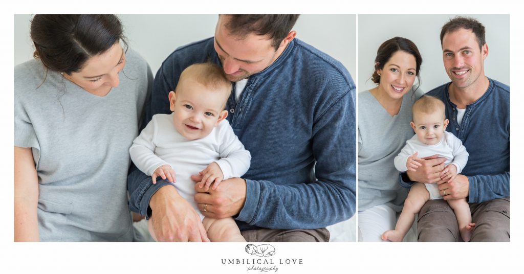 mum and dad holding little baby boy