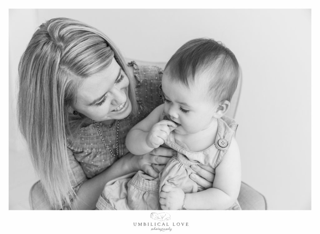 mum and baby connected together through eyes