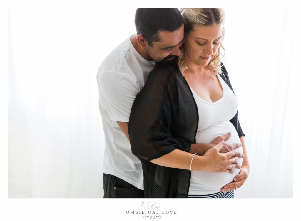 Lovers hold baby to be