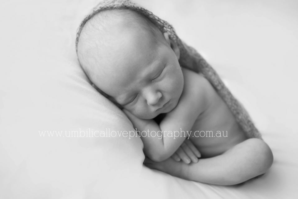New baby wrapped in a coocoon 