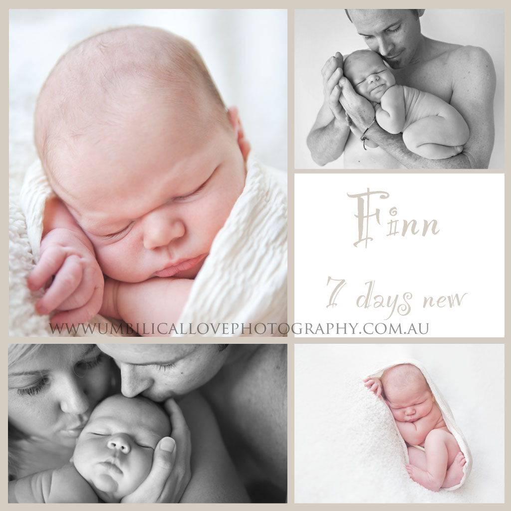 a photo collection of a 7 day old newborn in a palmwoods newborn baby photography studio on the sunshine coast