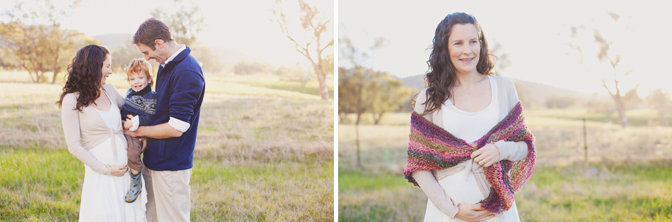 beautiful Pregnancy Portrait with mum holding her belly at 36 weeks